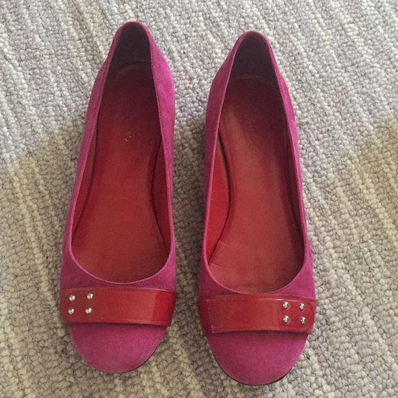 Cole Han Suede Ballet Flats - Picture 1 of 9